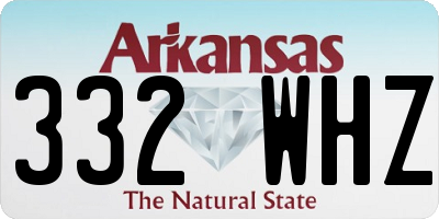 AR license plate 332WHZ