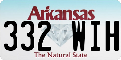 AR license plate 332WIH