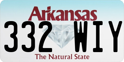 AR license plate 332WIY