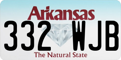 AR license plate 332WJB