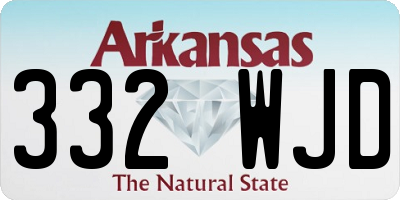 AR license plate 332WJD
