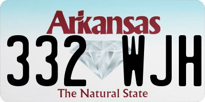 AR license plate 332WJH