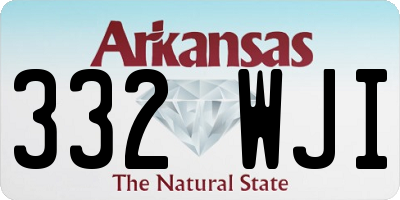 AR license plate 332WJI