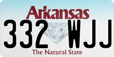 AR license plate 332WJJ