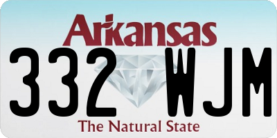 AR license plate 332WJM