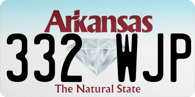 AR license plate 332WJP