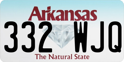 AR license plate 332WJQ