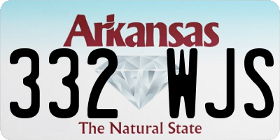 AR license plate 332WJS