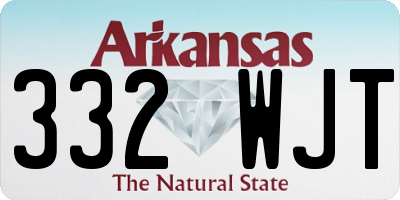 AR license plate 332WJT