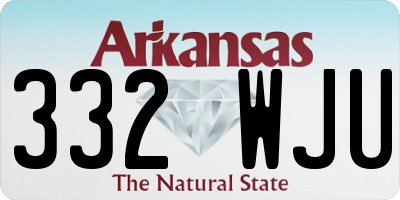 AR license plate 332WJU
