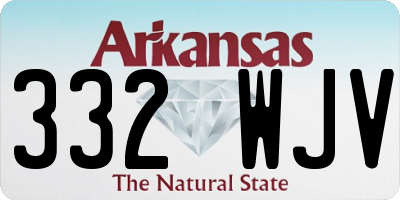 AR license plate 332WJV