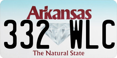 AR license plate 332WLC