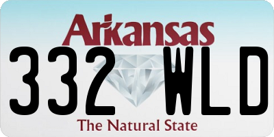 AR license plate 332WLD