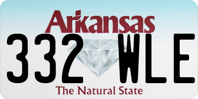AR license plate 332WLE