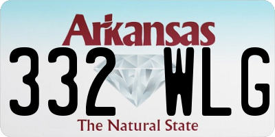 AR license plate 332WLG