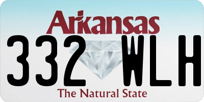 AR license plate 332WLH