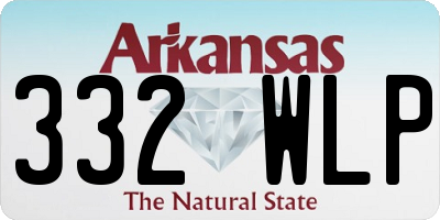 AR license plate 332WLP
