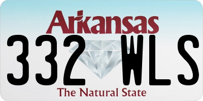 AR license plate 332WLS