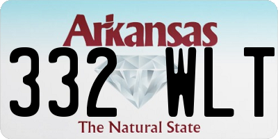 AR license plate 332WLT