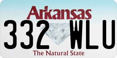 AR license plate 332WLU