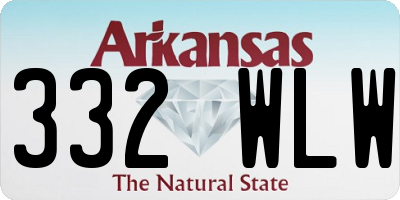 AR license plate 332WLW