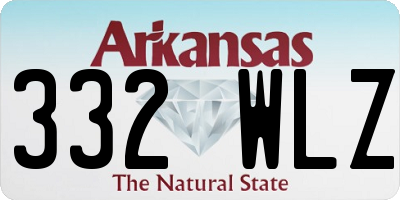 AR license plate 332WLZ