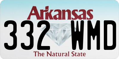 AR license plate 332WMD