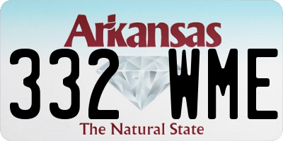 AR license plate 332WME