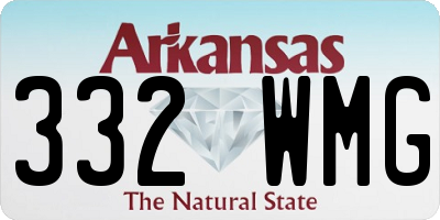 AR license plate 332WMG