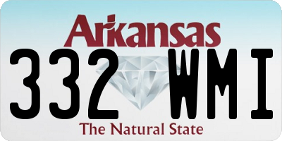 AR license plate 332WMI