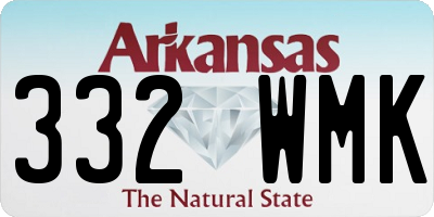 AR license plate 332WMK