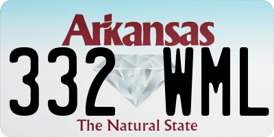 AR license plate 332WML