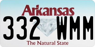 AR license plate 332WMM