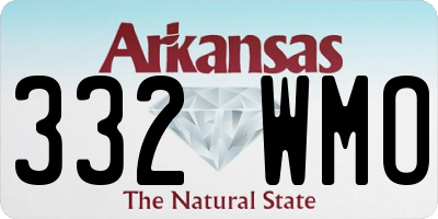 AR license plate 332WMO