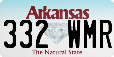 AR license plate 332WMR