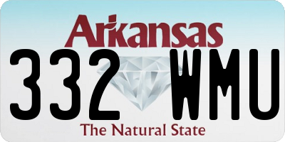 AR license plate 332WMU