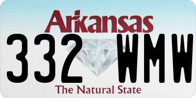 AR license plate 332WMW