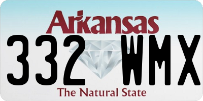 AR license plate 332WMX