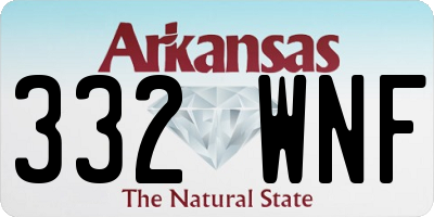 AR license plate 332WNF