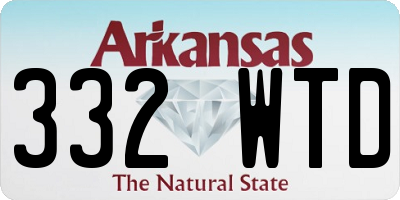 AR license plate 332WTD