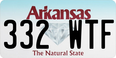 AR license plate 332WTF