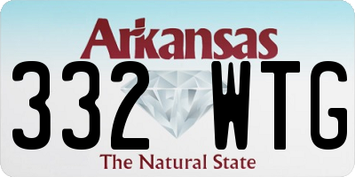 AR license plate 332WTG