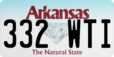 AR license plate 332WTI