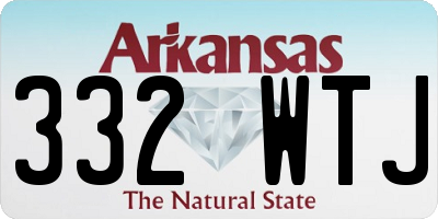 AR license plate 332WTJ