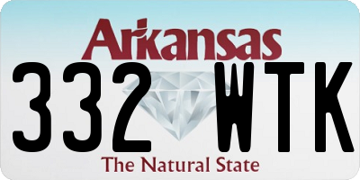 AR license plate 332WTK