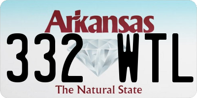 AR license plate 332WTL