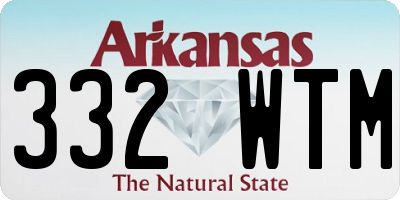 AR license plate 332WTM