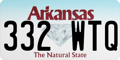 AR license plate 332WTQ