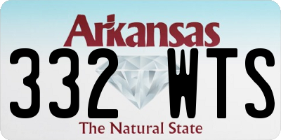 AR license plate 332WTS