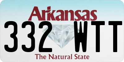 AR license plate 332WTT